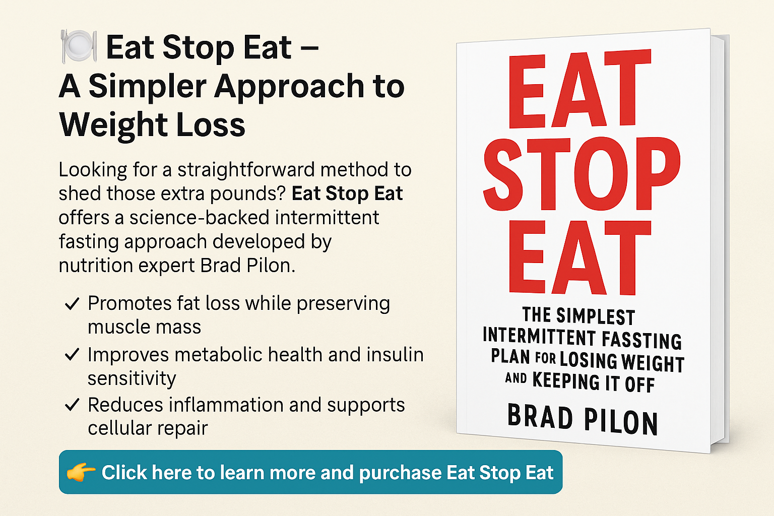 Eat Stop Eat - Jejum Intermitente para Emagrecimento