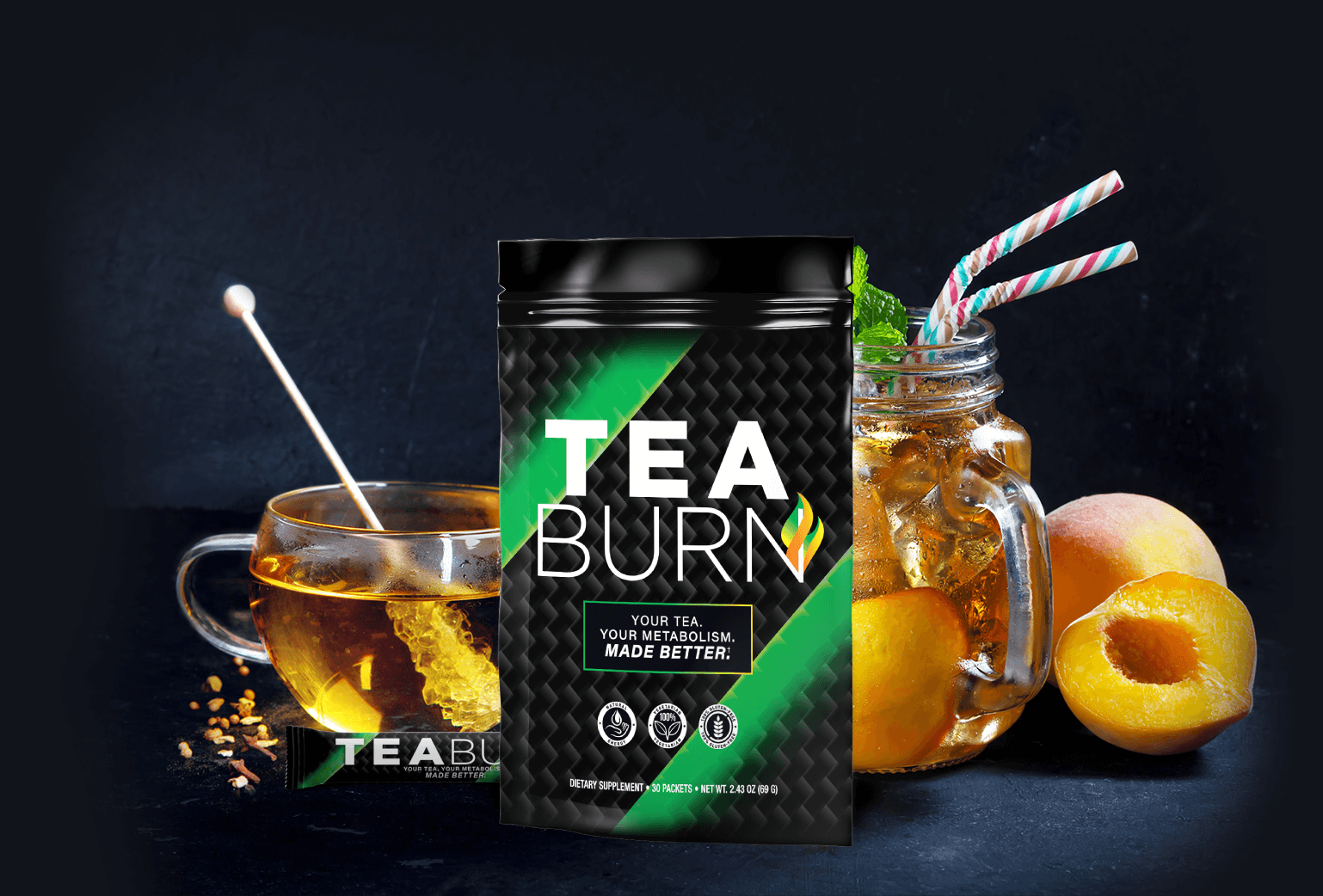 Tea Burn - Metabolism Boosting Tea Additive for Weight Loss